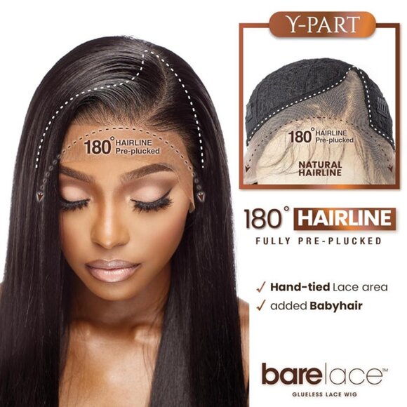 Sensationnel Bare Lace Glueless Y-Part Lace Front Wig - Y-PART IRIE - Picture 2 of 6